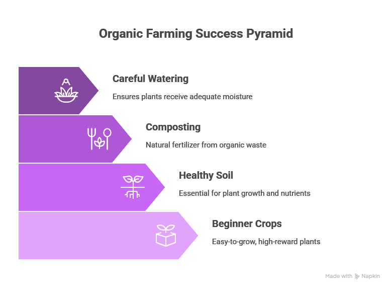 steps to strat organic farming